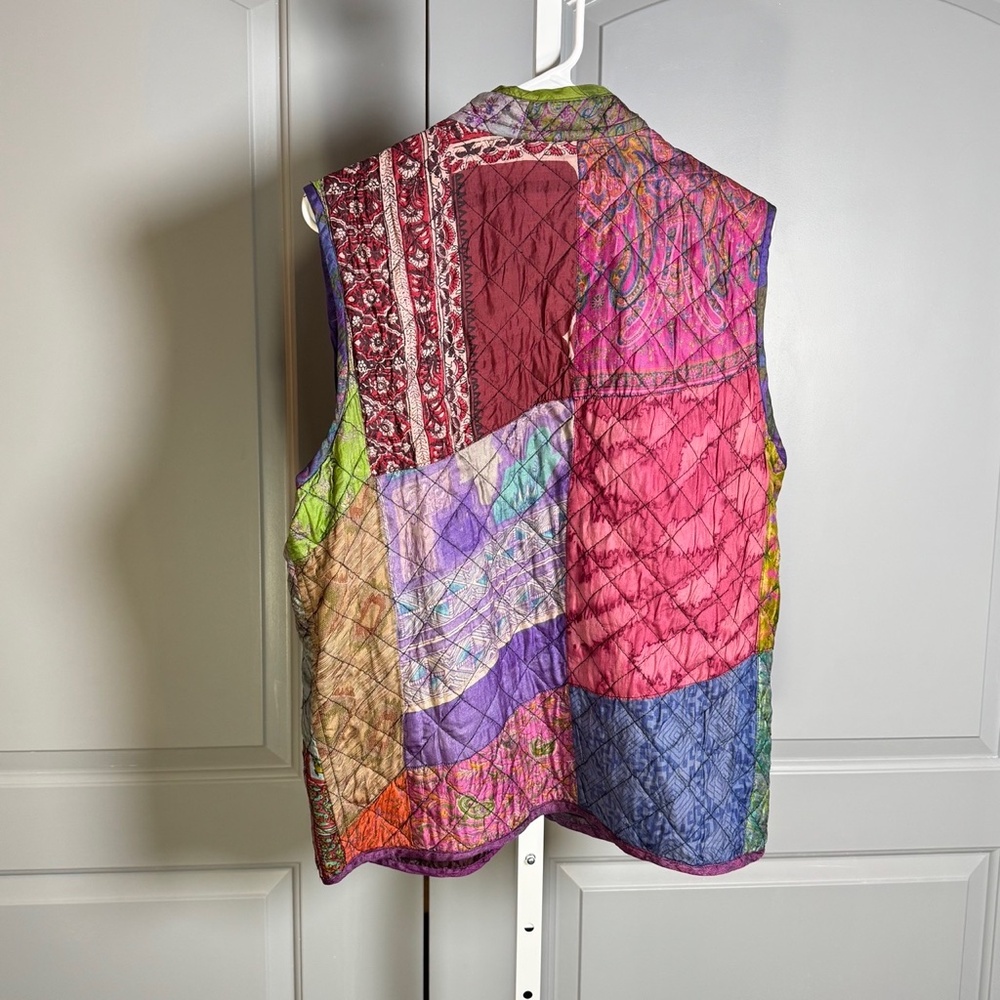 Sacred Threads Multicolor Patchwork Vest - image 2